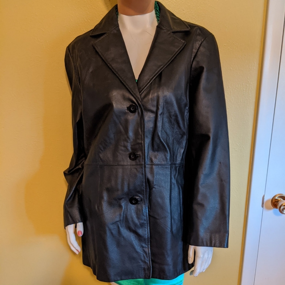 Size XL- Women's Leather Jacket by "Worthington"